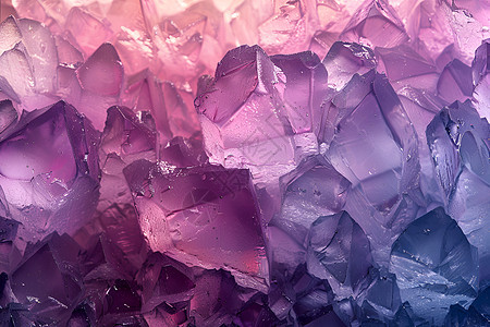 紫蓝色冰块图片