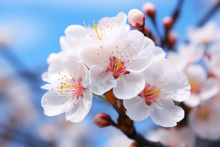 樱花盛开清新春天的樱花背景