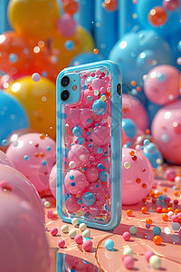 奇幻气泡手机壳背景图片