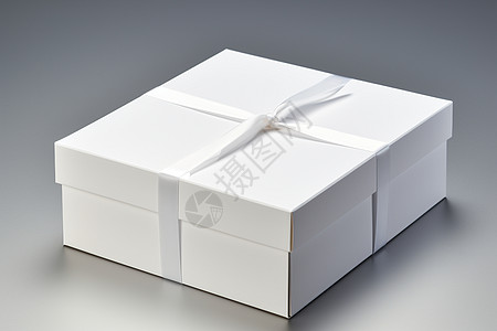 一个白盒子礼物白礼盒高清图片
