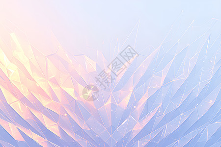 冰晶光影中的几何幻象图片