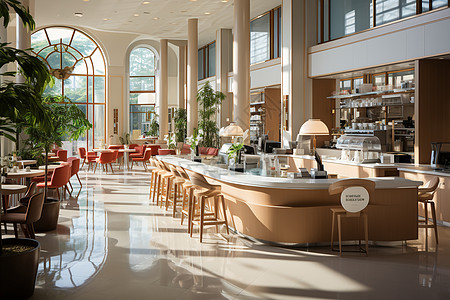 现代风格的银行大厅图片