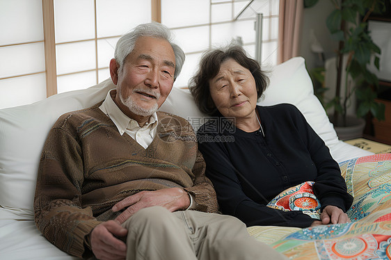 快乐的老年伴侣图片