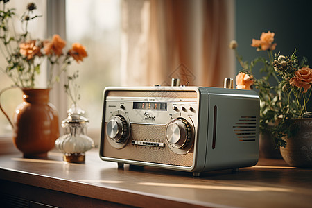怀旧魅力收音机图片
