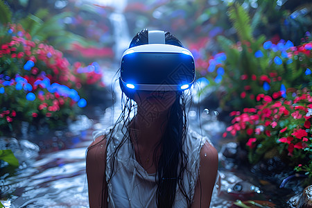虚拟现实中的花园奇观图片