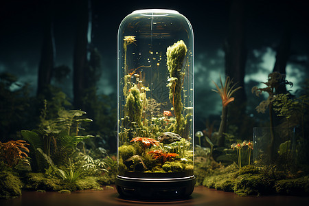 悬浮生态玻璃瓶图片