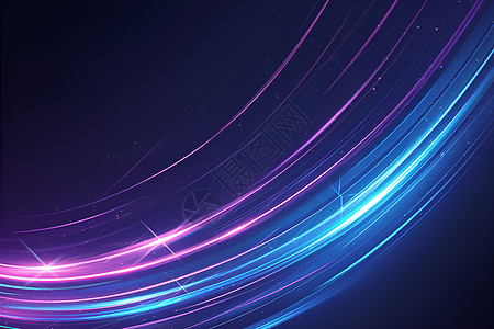 紫色流动的抽象光线图片
