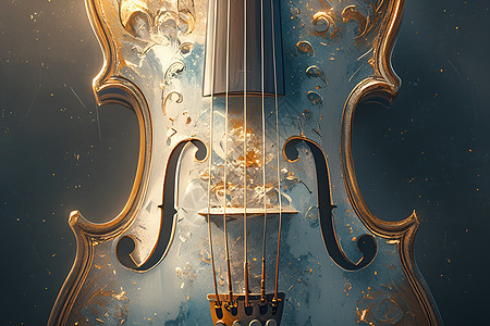 小提琴花纹图片