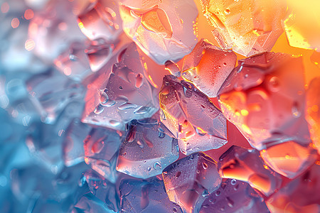 立体水晶冰块的壁纸图片
