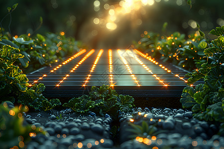 可持续农业太阳能板图片
