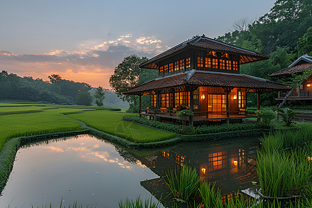 田园古建筑图片