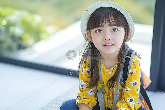 天真可爱的女孩图片