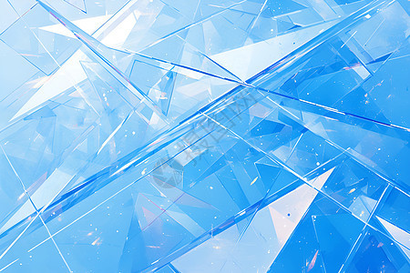冰水晶几何构图图片