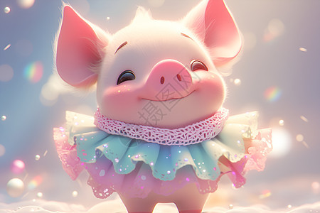 甜蜜可爱小猪图片