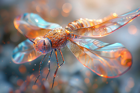 奇幻玻璃蜻蜓图片