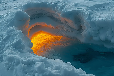 火山的洞穴图片