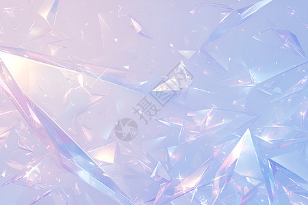 水晶立方体的超真实质感背景图片