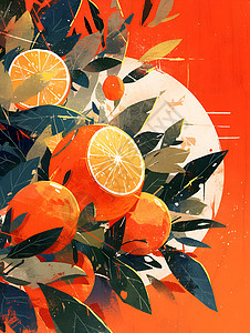 鲜彩缤纷的橘子图片