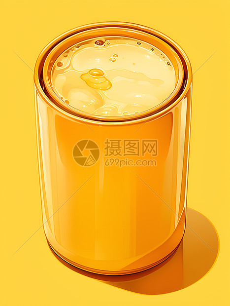 黄色的杯子图片