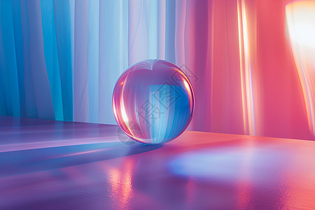 五彩斑斓的玻璃球图片
