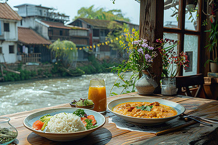 乡村风情的餐厅图片