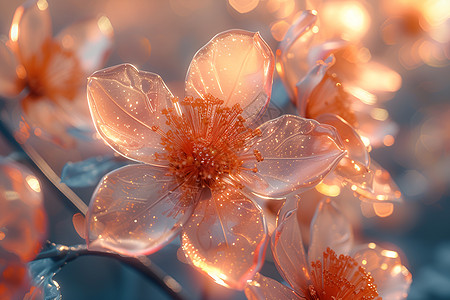 水珠滴在花瓣上图片