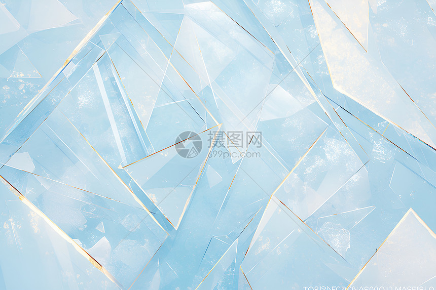 水晶几何玻璃图片