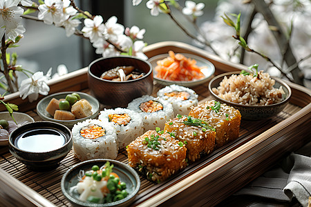 春日野餐美食高清图片