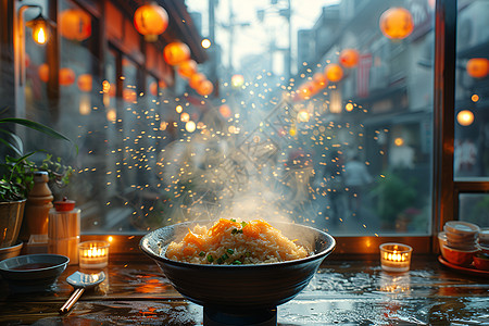 日式餐厅的温馨氛围图片