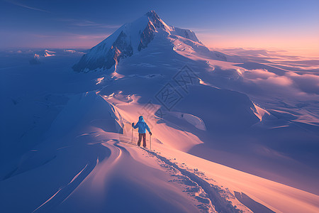 北极之旅雪地探险高清图片