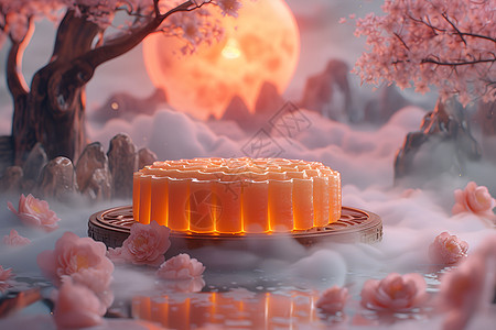 梦幻的月饼模型图片