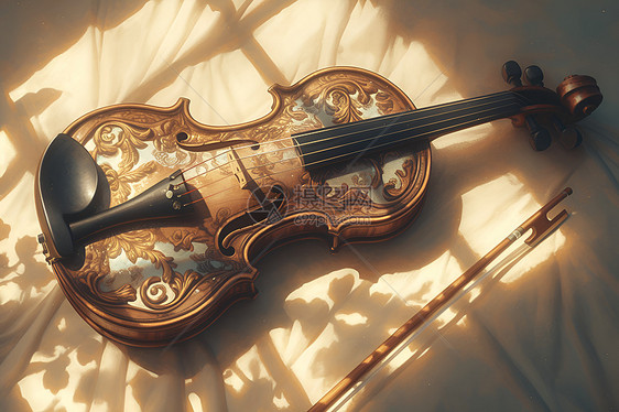 清晨的小提琴图片