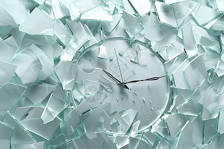 时间的碎片玻璃图片