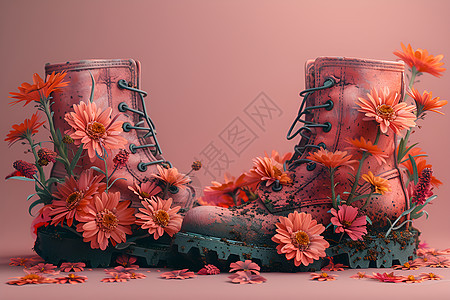 梦幻花园的靴子图片