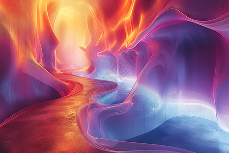 彩色的隧道图片