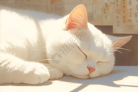 温柔慵懒的猫咪图片