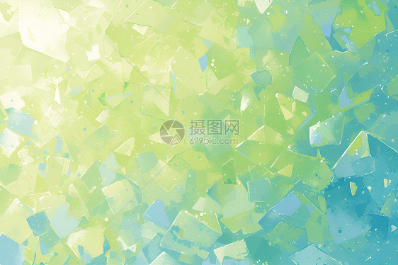 蓝绿玻璃壁纸图片