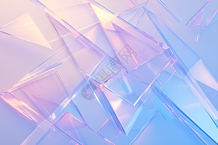 水晶几何玻璃纹理高清图片