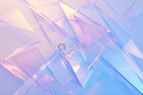 水晶几何玻璃纹理图片