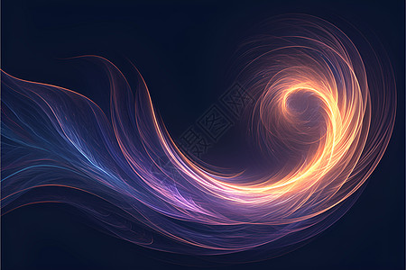 紫金交织的光线漩涡高清图片