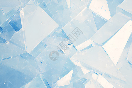 冰雾玻璃上的蓝色玻璃图片