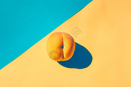 一个桃子静物画图片