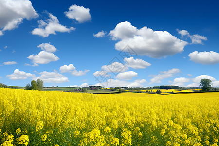 乡村风景乡村的花海背景