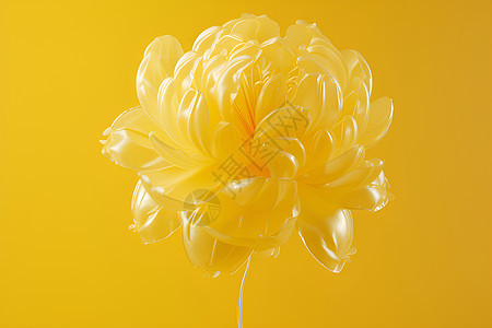 黄色桂花气球图片