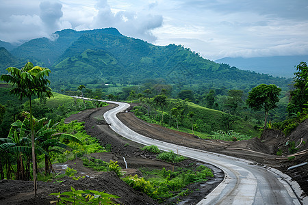 盘旋的公路图片