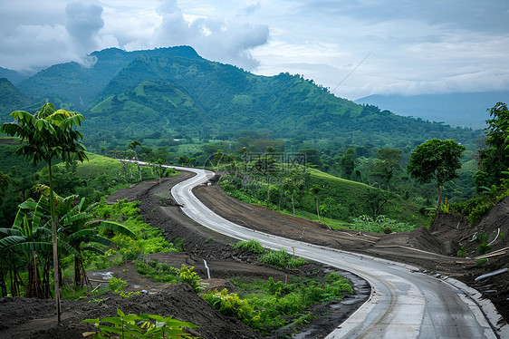 盘旋的公路图片