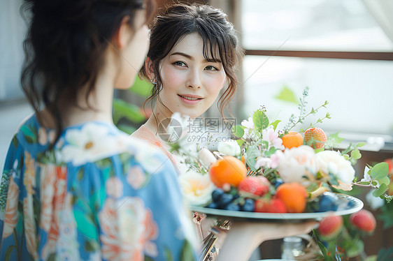 水果和花束图片