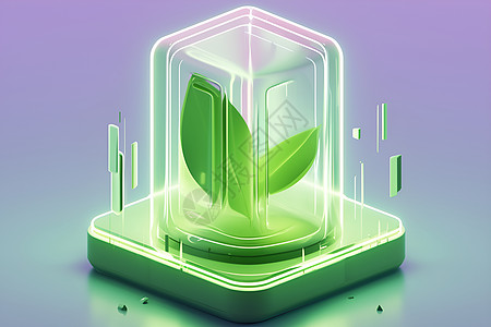 绿色能源玻璃材质图片