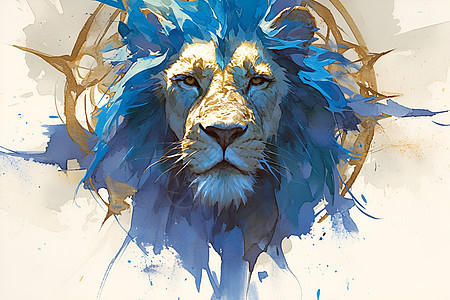 蓝毛狮子头图片