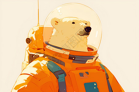 一只宇航熊图片
